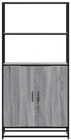 Highboard Grey Sonoma Κατασκευασμένο ξύλο και μέταλλο - Γκρι