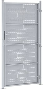 vidaXL Πύλη Κήπου 85 x 196 εκ Ανοξείδωτο Ατσάλι Ασημί Κλειδώσιμο