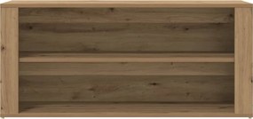 vidaXL Πάγκος Παπουτσιών Artisan Δρυς 100x35x45 εκ. Επεξεργασμένο Ξύλο