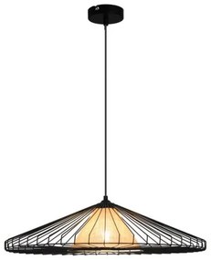 Κρεμαστό Φωτιστικό Οροφής 1xE27 Μαύρο Boho Mona 4306600 Viokef -4306600-Μαύρο 4306600