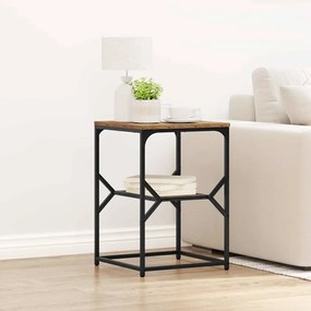 vidaXL Τραπέζι Πλευρής Παλιού Ξύλου 41x40x60 εκ. Μηχανικά Κατασκευασμένο Ξύλο