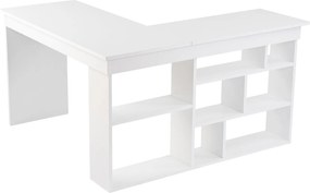 Γραφείο Φυσικό Λευκό VESPER 130x120x72