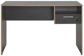 Γραφείο εργασίας Concept Megapap χρώμα ανθρακί 120x60x75εκ.