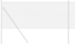 vidaXL Εξαγωνικός φράχτης Γκρι 0.8 x 10 m Ατσάλι