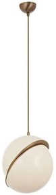 Φωτιστικό Οροφής 301AUR1299 Φ30x90cm 1xE27 80W White-Gold Opviq