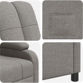 vidaXL Αναπαυτική Καρέκλα Taupe Ύφασμα