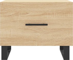 vidaXL Τραπεζάκια Σαλονιού 2 τεμ Sonoma Δρυς 50x50x40 εκ Επεξ. Ξύλο