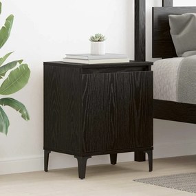 vidaXL Κομοδίνο Μαύρη Οξυά 40 x 30 x 50 cm Επεξεργασμένο Ξύλο