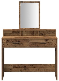 vidaXL Τουαλέτα με Συρτάρια Παλιού Ξύλου 100x41x140 εκ