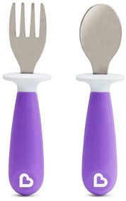 Μαχαιροπίρουνα Βρεφικά Raise Toddler (Σετ 2τμχ) Purple Munchkin 2 τμχ Plastic