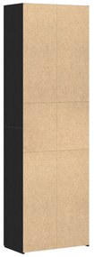 vidaXL Μαύρο Κάστρο Γραφείου 60 x 32 x 190 εκ. από μηχανικά ξύλα.