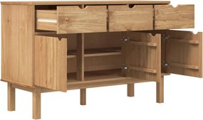 vidaXL Ντουλάπι OTTA 114 x 43 x 73,5 εκ. από Μασίφ Ξύλο Πεύκου