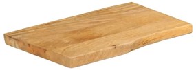 vidaXL Επιφάνεια Τραπεζιού 60x40x3,8 εκ. Live Edge Μασίφ Ξύλο Μάνγκο