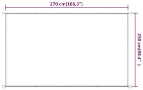 vidaXL Τέντα Κάθετη Τερακότα 250 x 270 εκ. από Ύφασμα Oxford