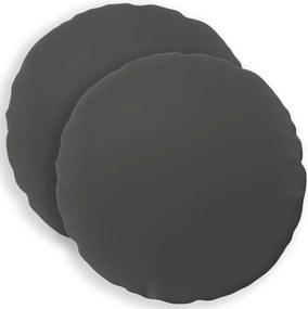 vidaXL Κάλυμμα Μαξιλαριού 2 pcs HEERLEN Ανθρακί Ø 50 cm Πολυεστέρας