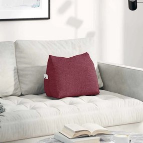 vidaXL Μαξιλάρι Πλάτης Κόκκινο 45 x 20 x 35 εκ. ύφασμα