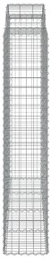 vidaXL Συρματοκιβώτια Τοξωτά 15 τεμ. 200x50x200/220 εκ. Γαλβαν. Ατσάλι