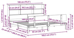 ΚΡΕΒΑΤΙ ΒΙΒΛΙΟΘΗΚΗ ΧΩΡΙΣ ΣΤΡΩΜΑ 180X200 ΕΚ ΜΑΣΙΦ ΞΥΛΟ ΠΕΥΚΟΥ 3322673