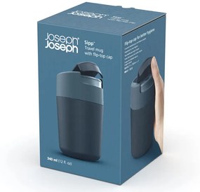 Θερμός Joseph Joseph Sipp 81124, Σφραγιζόμενο καπάκι, 340 ml, Χωρίς BPA, Μπλε