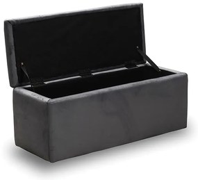 LIDO ΣΚΑΜΠΟ VELVET GREY ΜΕ ΑΠΟΘ. ΧΩΡΟ 101X41X42εκ. 101X41X42εκ.