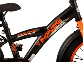Thombike 16 Inch 23 cm Boys Coaster Brake Black/Orange