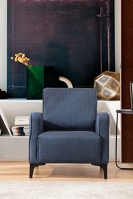 Wing Chair Petra - Blue Blue