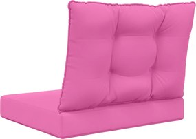 vidaXL Μαξιλάρι Καναπέ Εξωτερικού Χώρου 2 pcs Ροζ Πολυεστέρας