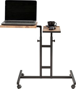 Γραφείο Laptop Atlantic Πεύκο / Μαύρο DRUVO 37x40x87