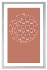 Αφίσα με παρπαστού Καταπληκτικά Mandala - 20x30 white