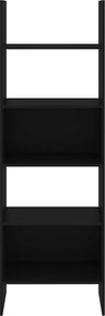 vidaXL Βιβλιοθήκη Μαύρη 60 x 35 x 180 εκ. από Επεξ. Ξύλο