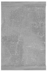 Ράφια Κύβοι Τοίχου 2 τεμ. Γκρι Σκυρ. 60x15x23 εκ. Μοριοσανίδα - Γκρι