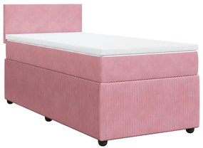 ΚΡΕΒΑΤΙ BOXSPRING ΜΕ ΣΤΡΩΜΑ ΡΟΖ 90X200 ΕΚ. ΒΕΛΟΥΔΙΝΟ 3289937