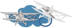 Απλίκα παιδικό φωτιστικό Plane Αεροπλάνο μπλε δίφωτο Nowodvorski-6903-Μπλε 6903