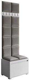 Σετ διαδρόμου Trenton 131, 207x65x34cm, 25 kg, Ταπισερί, Πλαστικοποιημένη μοριοσανίδα, Τοίχου, Εντοιχισμένη | Epipla1.gr