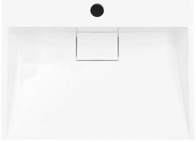vidaXL Νιπτήρας Λευκός 50x38x13 εκ. Συνθετικός από Τεχνητό Μάρμαρο
