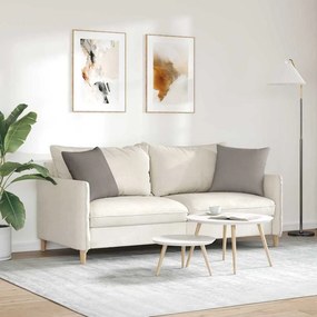vidaXL Μαξιλάρι Καναπέ 2 pcs Taupe 45 x 45 cm ύφασμα