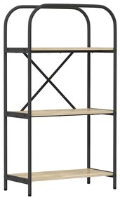vidaXL Ράφι Βιβλίων Sonoma Δρυς 60 x 30 x 109 εκ Επεξεργασμένο ξύλο