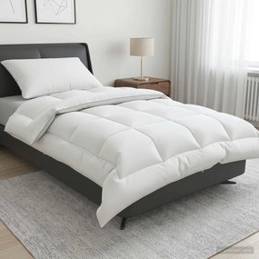 vidaXL Σέτ Παπλώματος και Μαξιλαριού 2 τμχ. 155x200 εκ. Χειμώνας Μαλλί