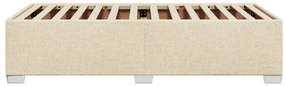 vidaXL Πλαίσιο κρεβατιού χωρίς στρώμα Κρέμα 80x200 cm Ύφασμα