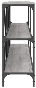 Τραπέζι Κονσόλα Γκρι Sonoma 180x30x75 εκ. Επεξ. Ξύλο/Σίδηρος - Γκρι