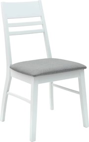 vidaXL Καρέκλες φαγητού 2 pcs Λευκό 43 x 54 x 89 εκ.