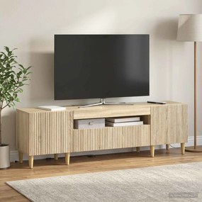 vidaXL Ντουλάπα LED Τηλεόρασης ARNHEM 153 x 35 x 43 εκ Sonoma Δρυς