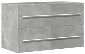 vidaXL Ντουλάπι Νιπτήρα Γκρι σκυροδέματος 80x38,5x48εκ Επεξεργασμένο Ξύλο