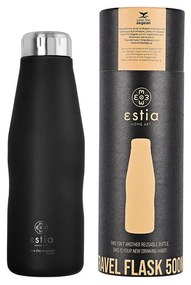 Μπουκάλι Θερμός Travel Flask Save The Aegean Midnight Black 500ml - Estia