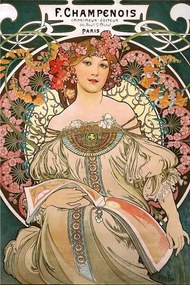 Αφίσα F. Champenois, Alphonse Mucha