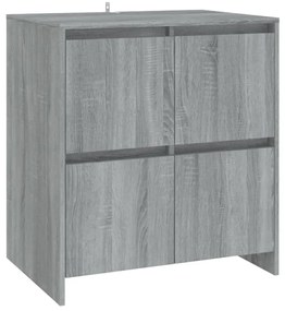 Μπουφές Γκρι Sonoma 70x41x75 εκ. από Επεξεργασμένο Ξύλο - Γκρι