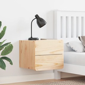 vidaXL Κομοδίνο 2 pcs Καφέ 39 x 34 x 33 εκ. Μασίφ ξύλο πεύκου