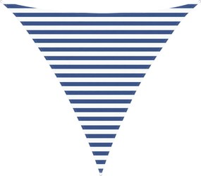 vidaXL Πανί σκιάς Μπλε και άσπρο 3 x 3 x 3 m 100% Πολυέστερ Οξφόρδη