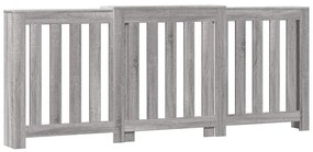 vidaXL Κάλυμμα Καλοριφέρ Γκρι Sonoma 205x21,5x83,5 εκ Επεξ. Ξύλο