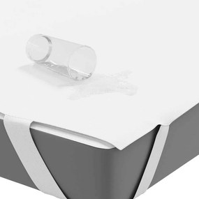 vidaXL Προστατευτικό στρώματος Λευκό 120x220 εκ. Αδιάβροχο